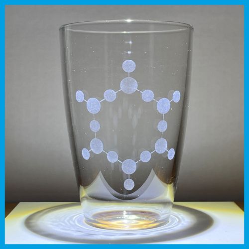 Hexagonales Wasser Originalglas 500x500